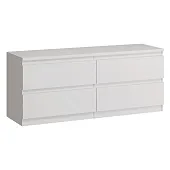 Тумба ТВ Кастор 4 ящика (белый)