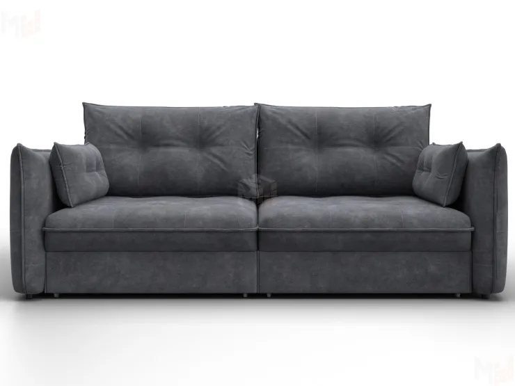 Диван прямой Лига-100 НПБ ( BRUT 16 темно-серый )