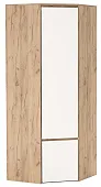 Шкаф угловой ГРЕТТА  2С Дуб Крафт золотой-Белый