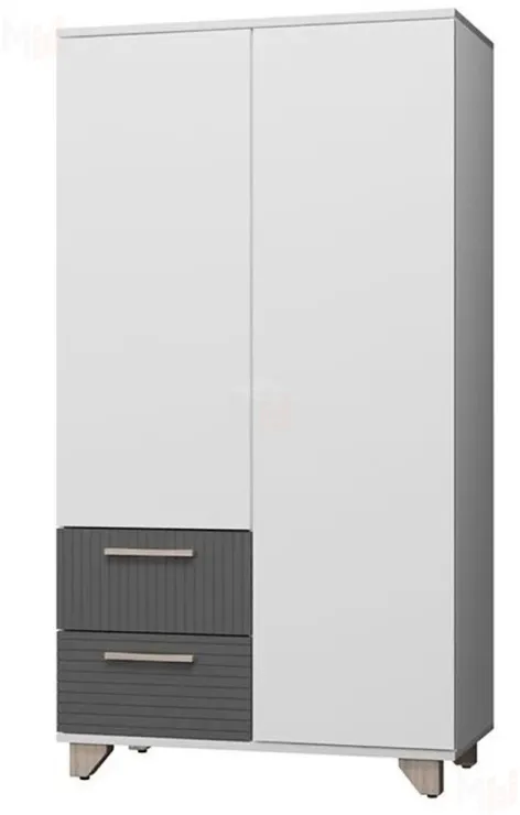 Стеллаж Копенгаген без стекла (Белый/серый графит)