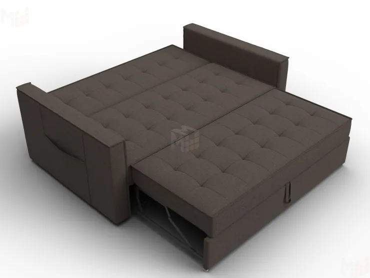 Диван прямой Лига-104 (140) ( Амур 05 коричневый )