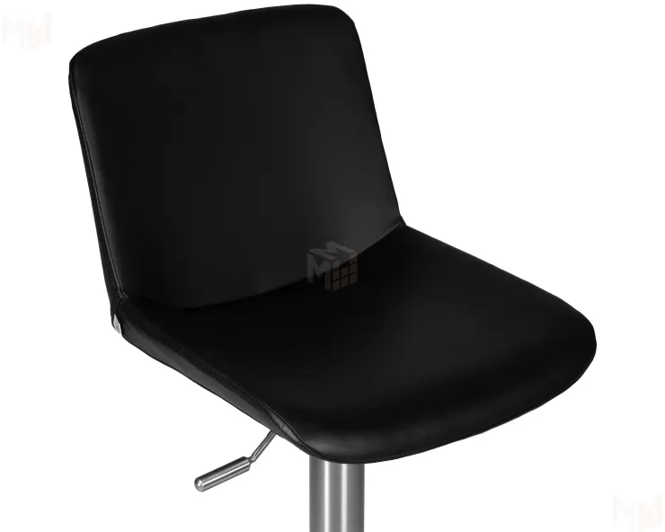 Стул барный DOBRIN ALDO (черный PU YP33-19, основание из нержавеющей стали)