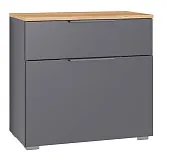 Тумба для обуви  Октава серый графит 16.127 Тумба для обуви  Октава серый графит 16.127