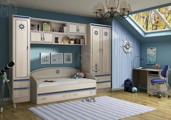 Детская одноярусная кровать Капитан КП-13/7 Детская одноярусная кровать Капитан КП-13/7