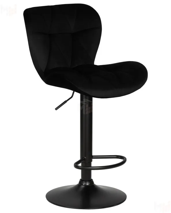 Стул барный DOBRIN BARNY BLACK (черный велюр (MJ9-101))