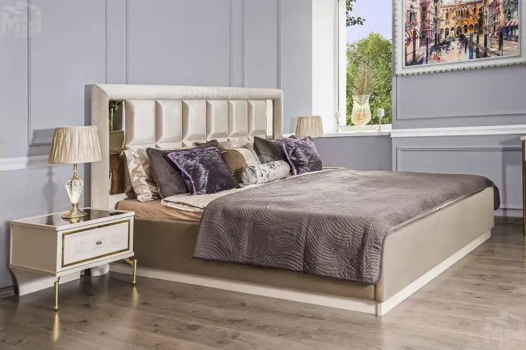 Кровать Замира 180x200 см бежевый