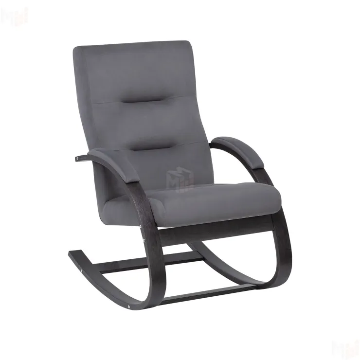 Кресло-качалка Leset Милано (Венге текстура/V32 серый)