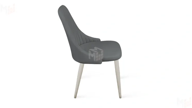 Стул Франк (конус) исп. 2 - ДП2-30 Капучино матовый/Микровелюр Catania Silver (серый)