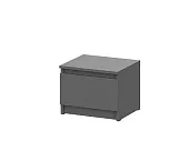 Тумба прикроватная Денвер Графит серый
