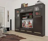 Гостиная Эколь-02 (шоколад/венге) Гостиная Эколь-02 (шоколад/венге)