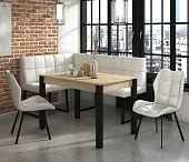 Кухонный диван РЕАЛ барнео милк