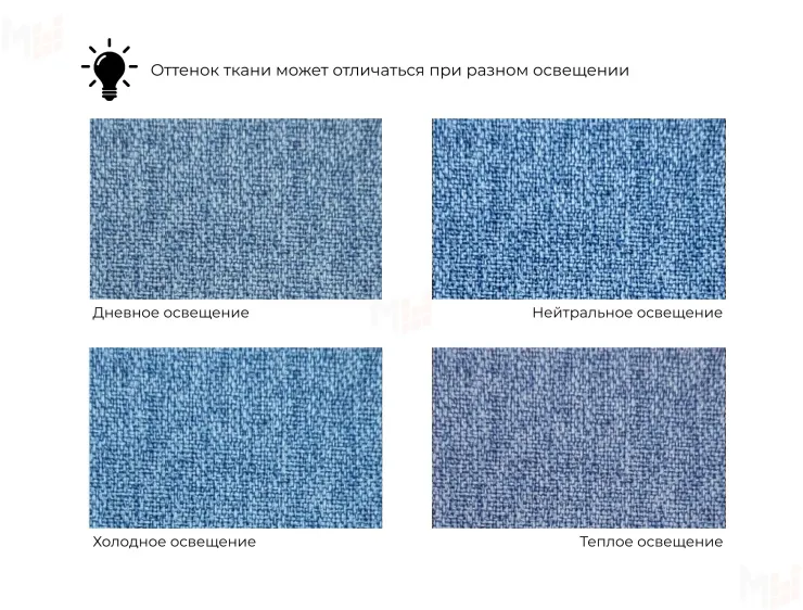 Диван кухонный угловой Стайл левый угол ( Амур 10 голубой )