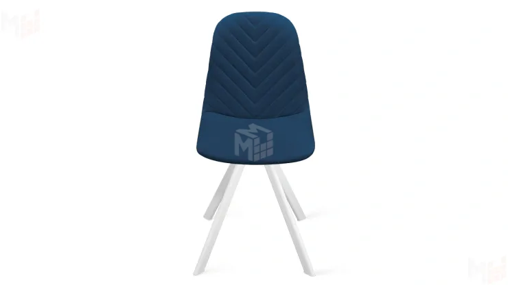 Стул Шерри К2 Белый матовый, Велюр Confetti Blue Стул Шерри К2 Белый матовый, Велюр Confetti Blue