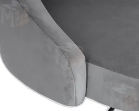 Стул барный DOBRIN JOSEPH BLACK (серый велюр (MJ9-75))