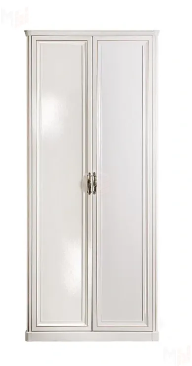 Шкаф Натали 2-дверный без зеркал белый глянец