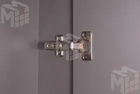 Шкаф 2-х створчатый с зеркалом Ольга-Лофт 3.1 Дуб Крафт Золотой/Темно-Серый