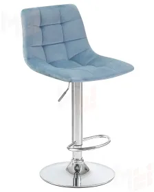 Стул барный DOBRIN TAILOR (пудрово-голубой велюр (MJ9-74))