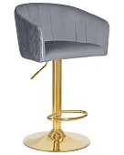Стул барный DOBRIN DARCY GOLD (серый велюр (1922-19)) Стул барный DOBRIN DARCY GOLD (серый велюр (1922-19))