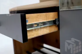 Прихожая Ольга-Лофт 2 Дуб Крафт Золотой/Темно-Серый