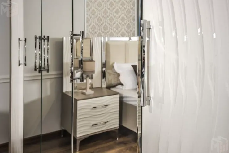 Шкаф  Гравита 5-дверный белый глянец