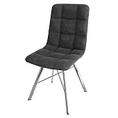 Стул Чили (велюр графит, ноги хром) Стул Чили (велюр графит, ноги хром)