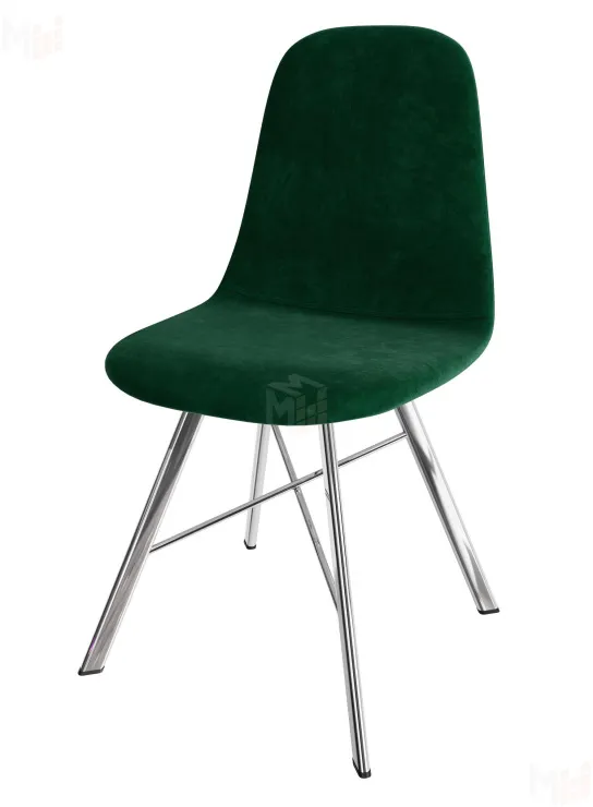 Стул Кассиопея (велюр изумруд, ноги хром) Стул Кассиопея (велюр изумруд, ноги хром)