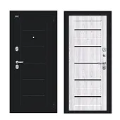 Входная металлическая дверь Борн Букле черное/Riviera Ice Входная металлическая дверь Борн Букле черное/Riviera Ice