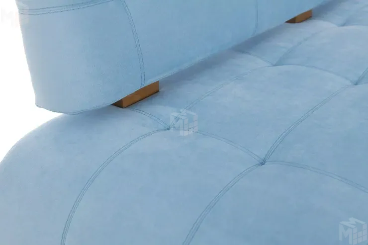 Кухонный диван Бристоль со спальным местом Голубой