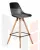 Стул полубарный DOBRIN RONNI (ножки светлый бук, черный (B-03))