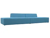Диван прямой модульный Монс лофт ( Амур голубой )