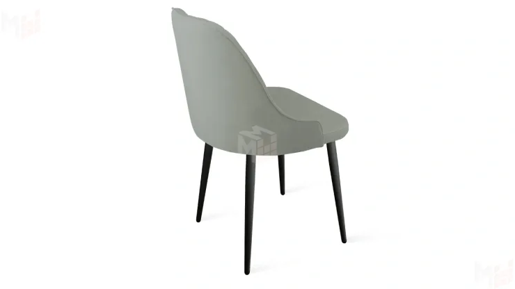 Стул Гранд К1К Черный муар, Велюр Confetti Silver Стул Гранд К1К Черный муар, Велюр Confetti Silver