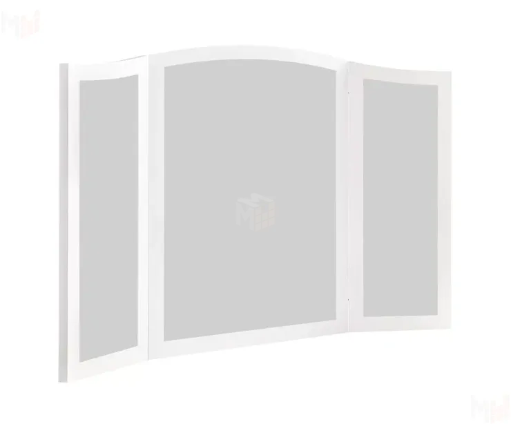 Зеркало трельяж Мишель для туалетного столика белый матовый Зеркало трельяж Мишель для туалетного столика белый матовый