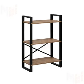 Стеллаж Leset Стилвуд 123 (Чёрный/Дуб крафт золотой)