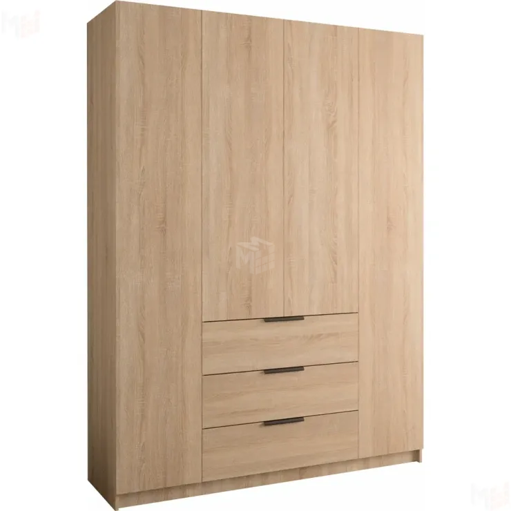 Шкаф распашной Локер  4-х дверный с ящиками 