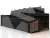 Диван прямой Дубай Лайт ( Черный )