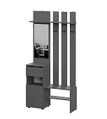 Вешалка с зеркалом Денвер Графит серый Вешалка с зеркалом Денвер Графит серый