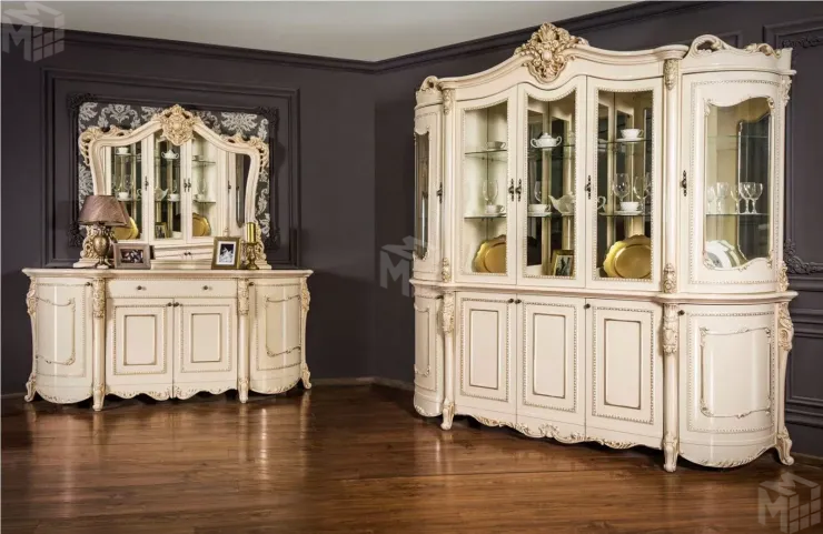 Сервант Джоконда 5-ств крем глянец