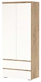 Шкаф ГРЕТТА 2С2Я с полками Дуб Крафт золотой-Белый  Шкаф ГРЕТТА 2С2Я с полками Дуб Крафт золотой-Белый