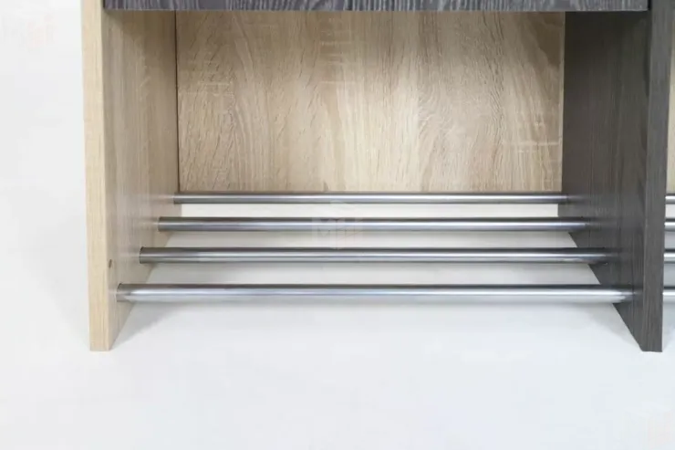 Прихожая Гретта 1 Ясень Черный/Дуб Сонома