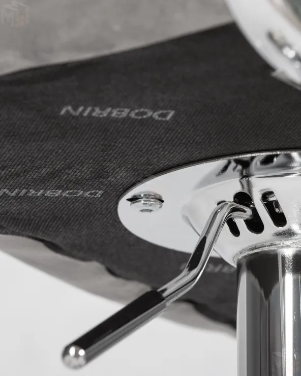 Стул барный DOBRIN KRUGER ARM (серый велюр (MJ9-75))