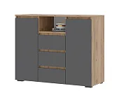 Комод Хелен КМ 01 дуб крафт золото - серый графит Комод Хелен КМ 01 дуб крафт золото - серый графит