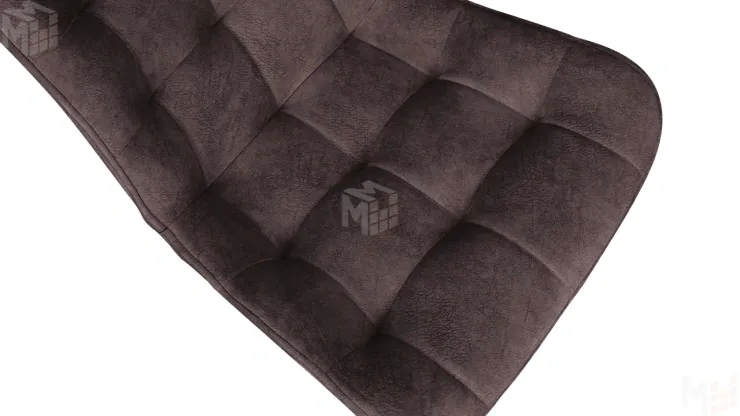 Стул BOSTON Черный муар, Велюр V002 бургундия