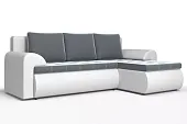 Угловой диван Ванкувер (правый) Белый, Серый