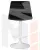 Стул барный DOBRIN TAILOR WHITE (черный велюр (MJ9-101))