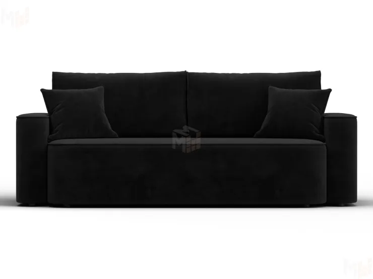 Диван прямой Лига-118 НПБ ( SEVEN 35 черный )