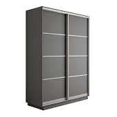 Шкаф-купе Оптим 2-х дверный  4 секции 140 см. 1 штанга, 6 полок