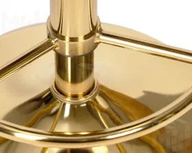 Табурет барный DOBRIN BRUNO GOLD (пудрово-розовый велюр (MJ9-32))