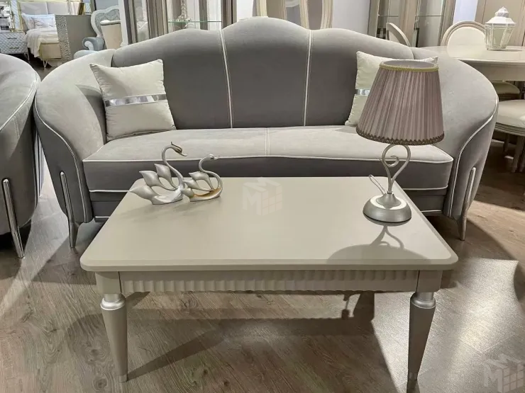 Столик прямоугольный  Гравита серый камень Столик прямоугольный  Гравита серый камень