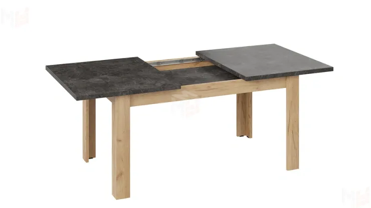 Стол обеденный Ванкувер тип 1  Дуб Крафт золотой, Ателье темное