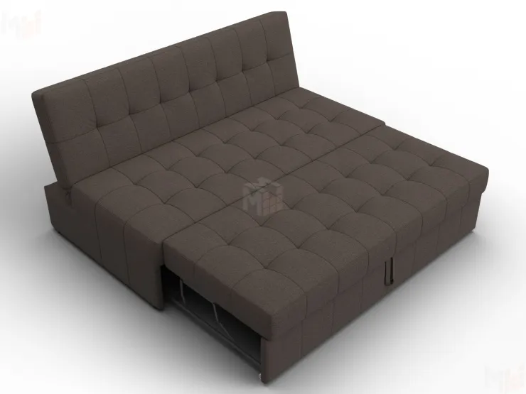 Диван прямой Лига-107 (160) ( Амур 05 коричневый )